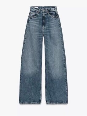 Zara High Waisted X Wide Leg Denim Jeans - TRF - Size 2